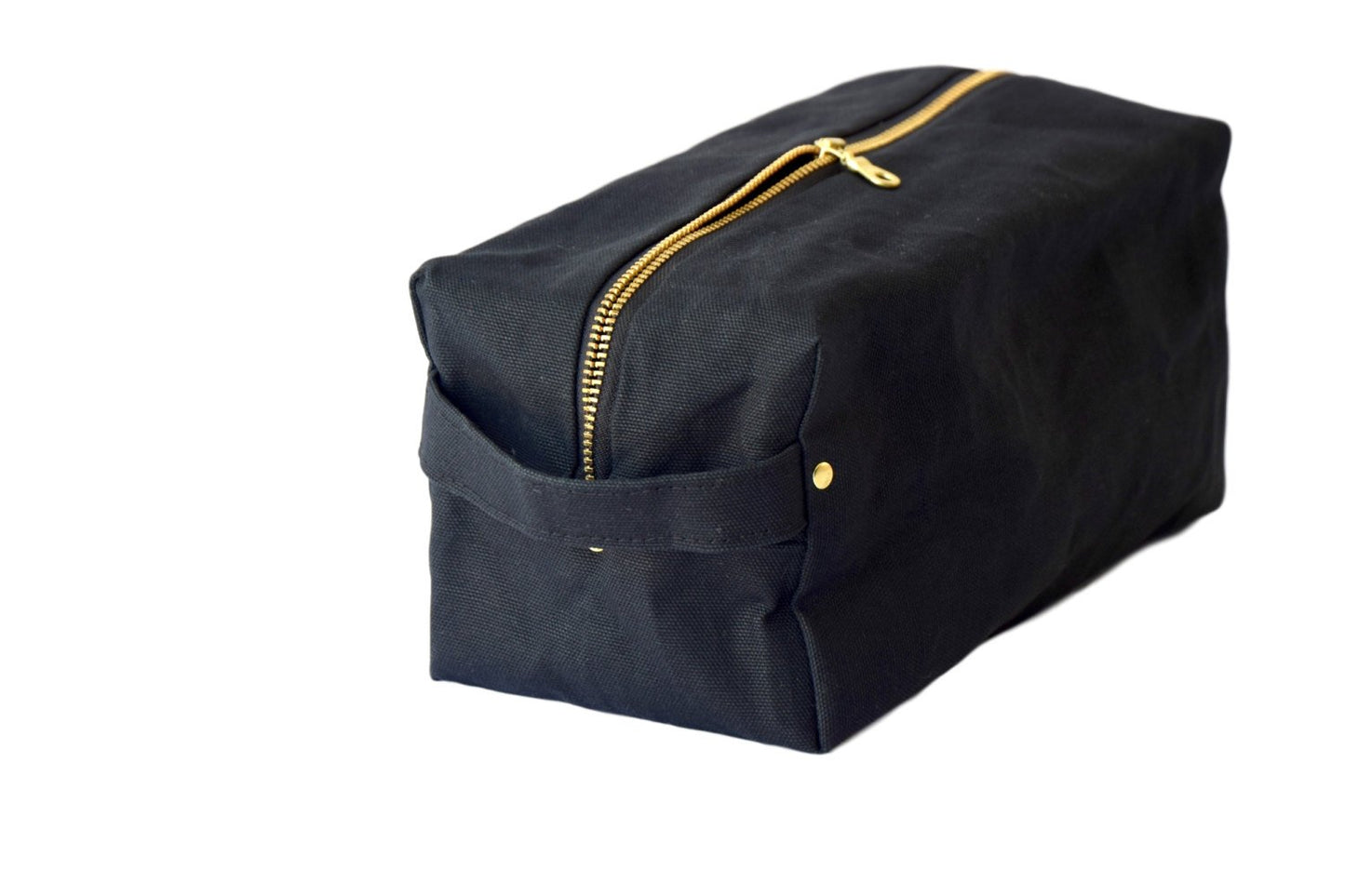 Susan Dopp Kit In Black Waxed Canvas