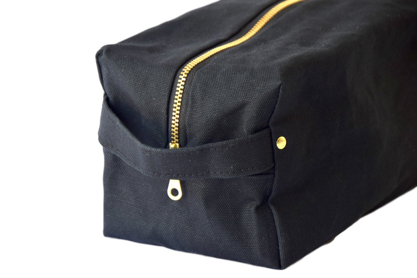 Susan Dopp Kit In Black Waxed Canvas